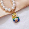 Daphne Link And Chain Necklace, Gold-Plated Brass, Fashion Jewelry for Women - Image 4